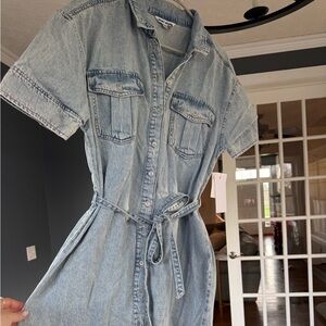 DKNY Jeans Light Blue Denim Dress NWT size M